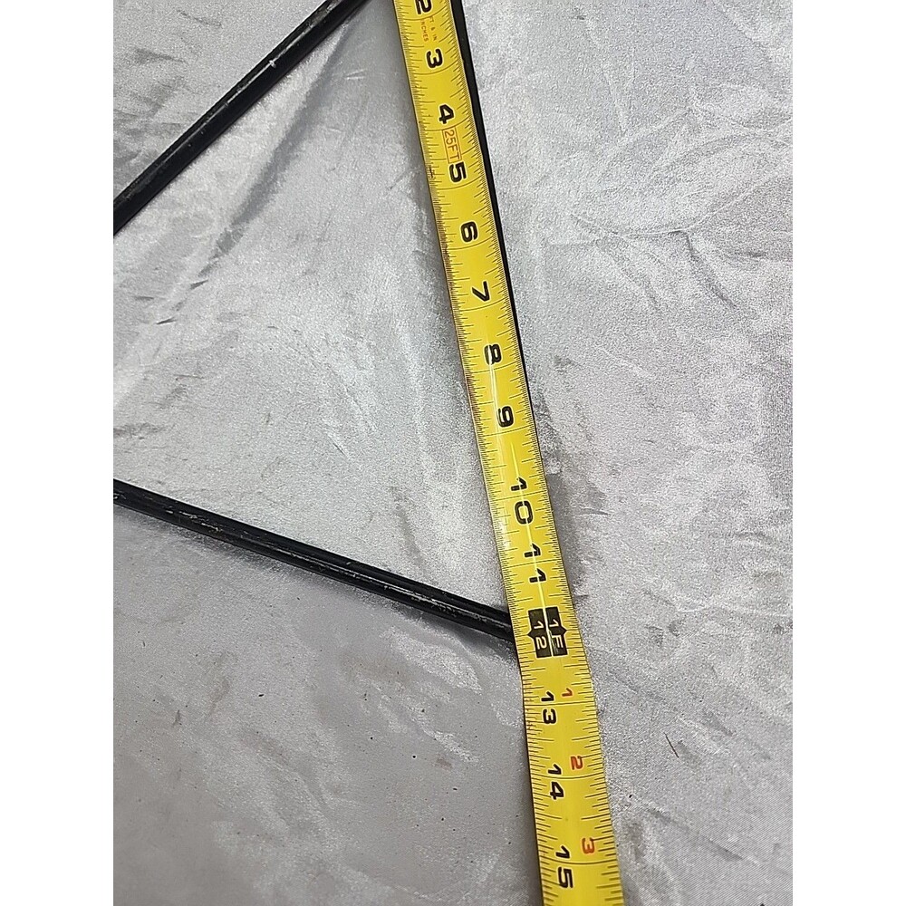 Vint. 12" X 12" Hand Forged Wrought Iron Triangle Dinner Bell - Picture 3 of 3